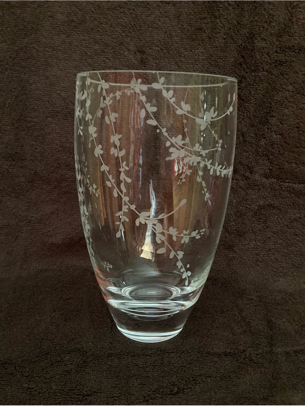 Kate Spade New York Gardner Street Bouquet Vase 8.5” Clear  Floral  Lenox